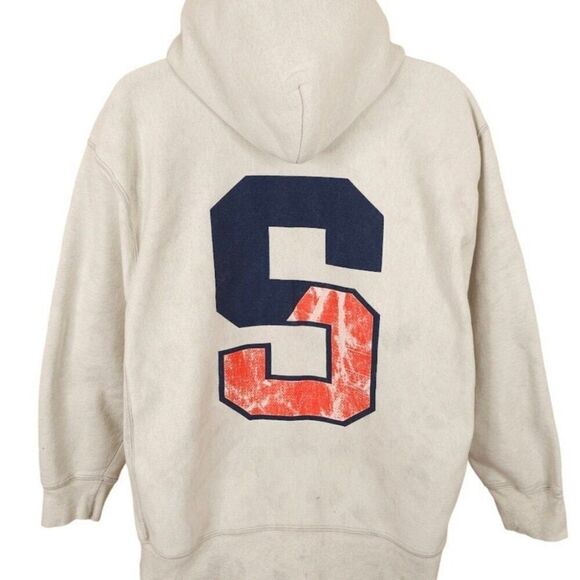 Vintage Syracuse Orange Sweatshirt Hoodie Mens Size XL White Champion Reverse - Picture 1 of 10